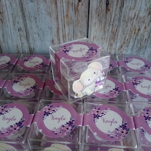 Personalized Chocolate Box Favors: Baby Shower, Wedding, Baptism