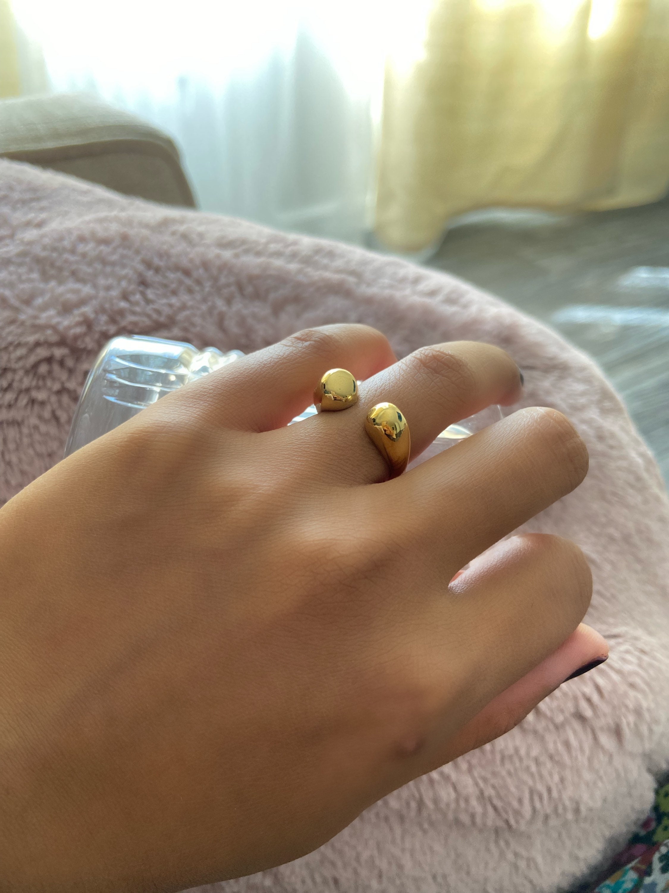 Fauvirame Waterdrops Ring Gold 【公式通販】