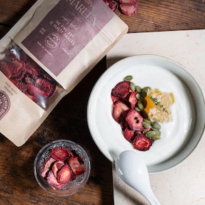 Gourmet Dried Strawberries - Non-GMO & Gluten-Free - Organic Dried Strawberry Slices - Natural Snack - Dried Strawberry Chips  -  1 lb