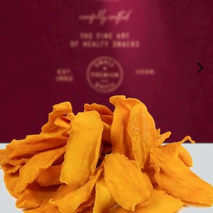Organic Dried Mango Slices - All Natural Snack - Premium Dried Mango - Healthy Snacking Option -  1 lb