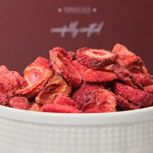 Organic Freeze Dried Strawberry Snack - Healthy and Delicious -Premium Freeze Dried Strawberries - Perfect for Snacking and Baking - 1/2 lb