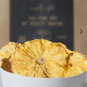 Organic Dried Pineapple Rings: Natural Fruit Snack, Sugar-Free (1 lb)