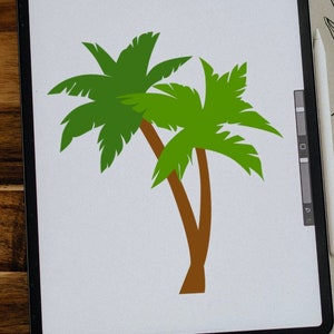 Palm Tree SVG, PNG, Palm Tree Clipart, Digital Download, Commercial Use