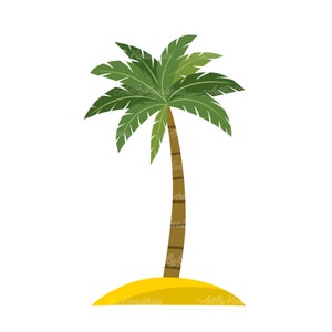 Palm Tree Clipart, Palm Tree PNG, Digital Download