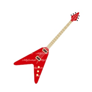 Guitar SVG, Guitar Clipart, Digital Download