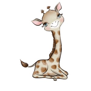 Giraffe Clipart, Giraffe PNG, Digital Download