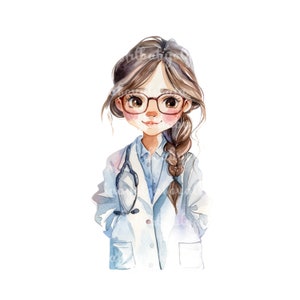Doctor PNG, Cute Doctor Clip art, Digital Download