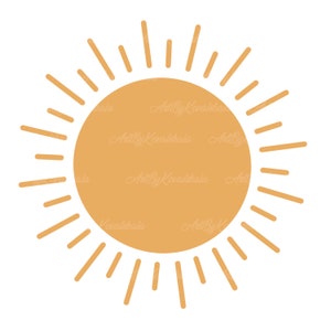 Imágenes prediseñadas de sol, imágenes PNG de sol, descarga digital