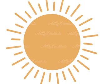 Imágenes prediseñadas de sol, imágenes PNG de sol, descarga digital