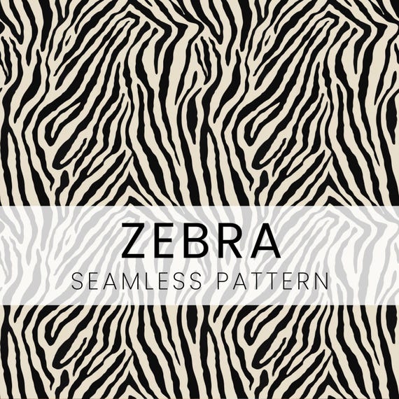 Zebra Seamless Pattern, Digital Wrap (Digital Download)