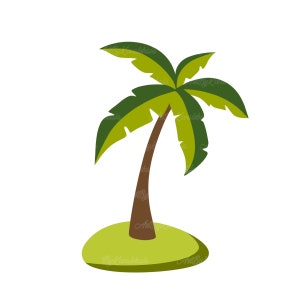 ヤシの木のクリップアート、ヤシの木の PNG、デジタルダウンロード