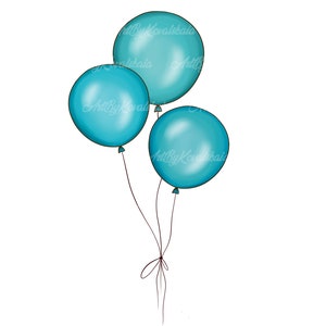 Ballonnen PNG, Ballonnen Clipart, Digitale Download