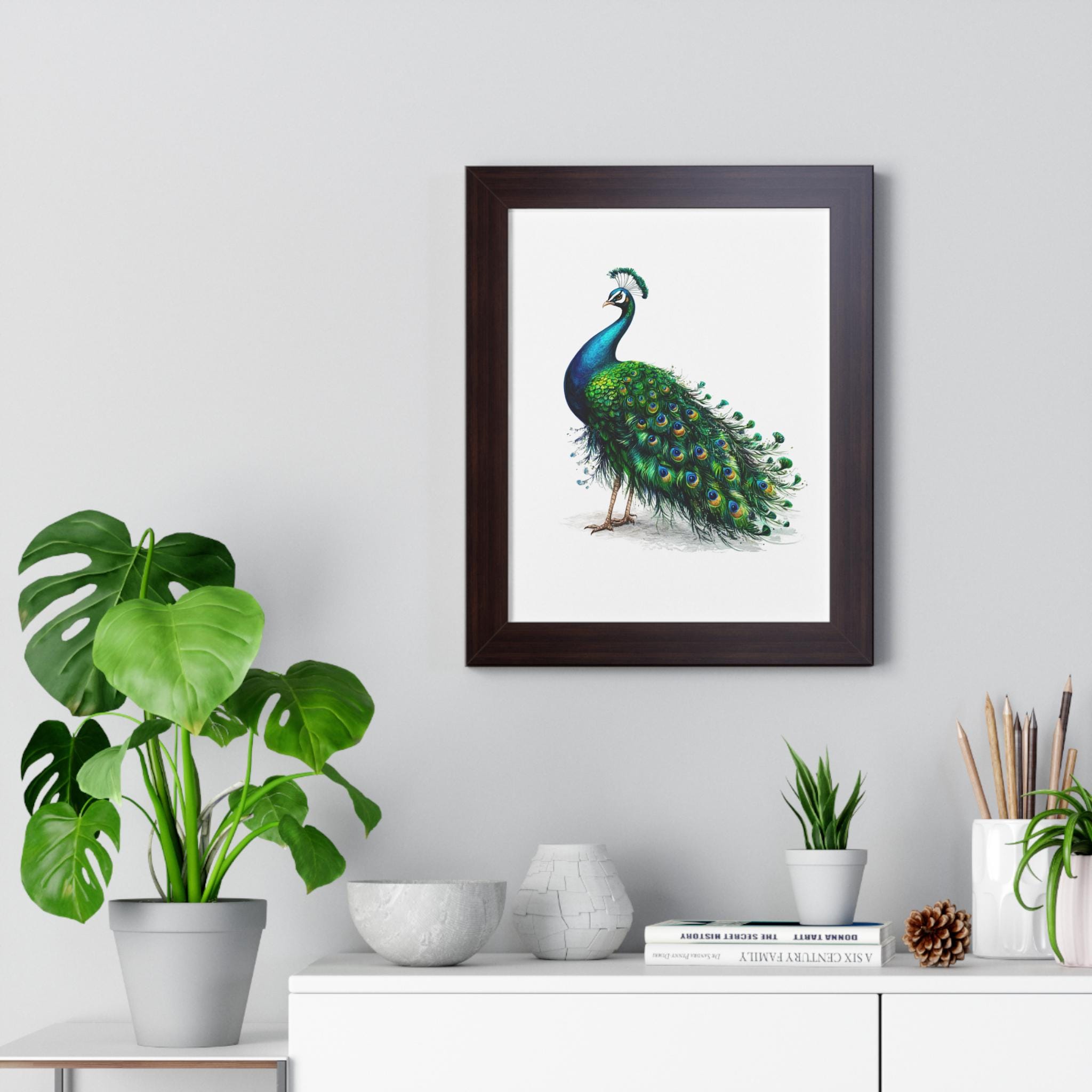 Peacock Clipart, Watercolor Peacock PNG, Digital Download - Etsy
