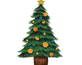 Merry Christmas - Christmas Trees Graphic by logotrain034