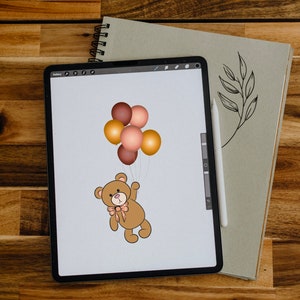 Teddy Bear Clipart, PNG, SVG, Teddy Bear, Digital Download