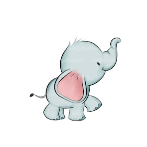 Elephant Clipart, Elephant PNG, Digital Download