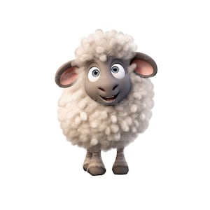 Sheep Clipart, Sheep PNG, Cute Sheep, Digital Download