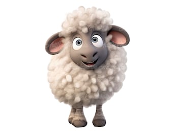 Sheep Clipart, Sheep PNG, Cute Sheep, Digital Download