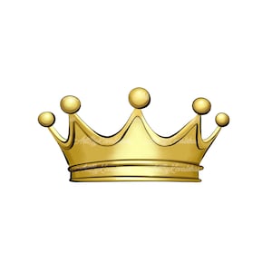 Crown PNG, Royal Crown Clipart, Digital Download