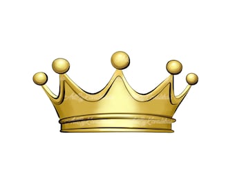 Crown PNG, Royal Crown Clipart, Digital Download
