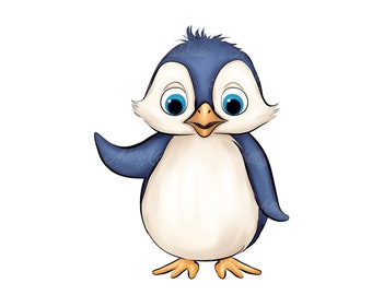 Penguin Clipart, Penguin PNG, Digital Download