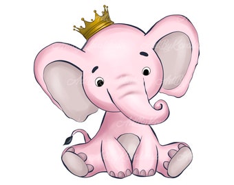 Elephant Clipart, Elephant PNG, Digital Download