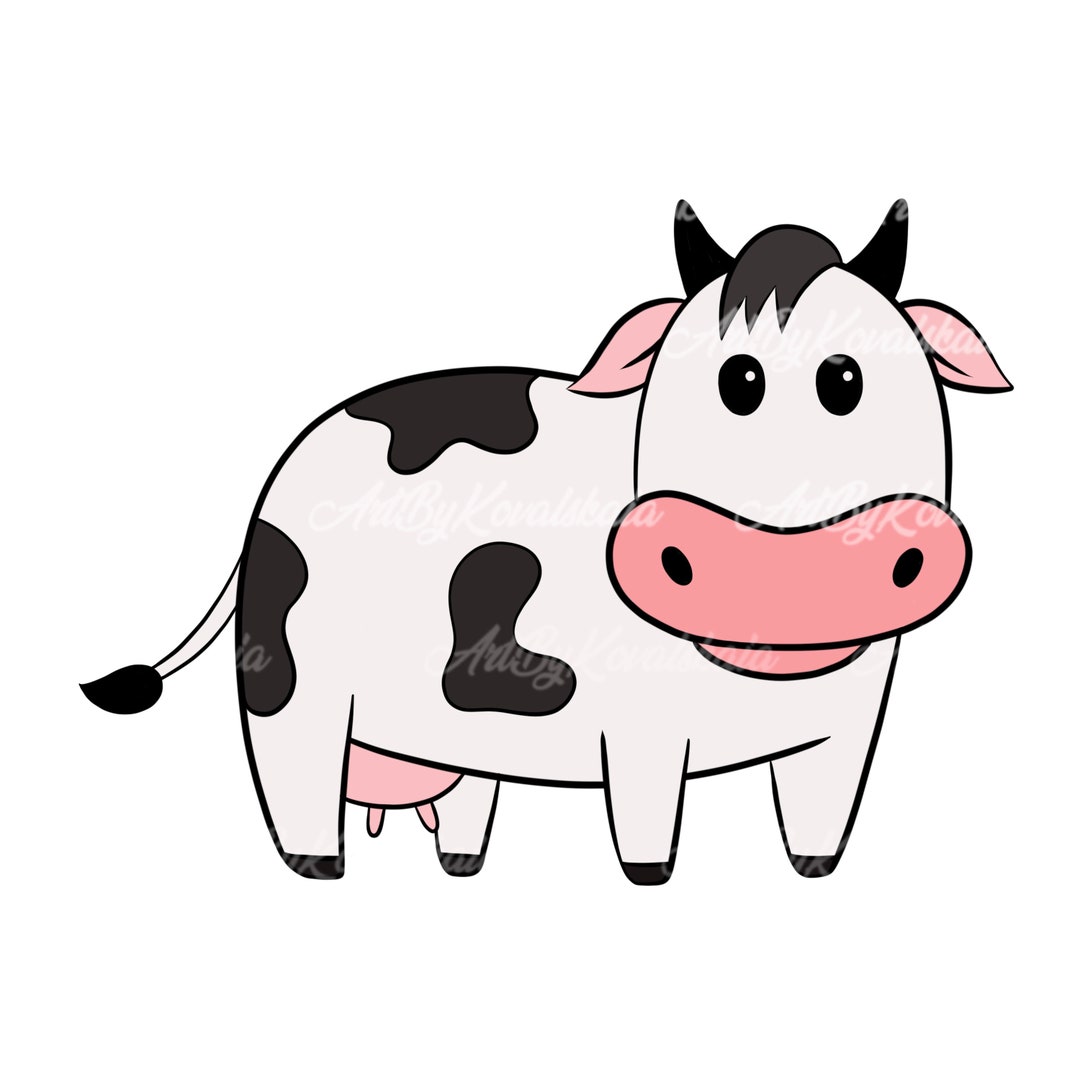 Cow PNG, Cow Clipart, Digital Download Etsy