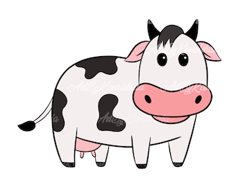 Cow PNG, Cow Clipart, Digital Download