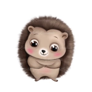Hedgehog Clipart, Hedgehog PNG, Digital Download