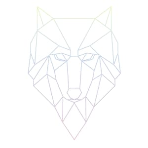 Wolf SVG, Outline Wolf, Digitaler Download