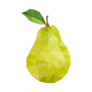 Pear SVG EPS, Pear Clipart, Digital Download