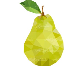 Pear SVG EPS, Pear Clipart, Digital Download