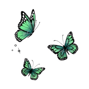 Clipart de borboleta, borboletas PNG, download digital