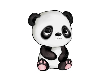 Panda Clipart, Panda PNG, Digital Download