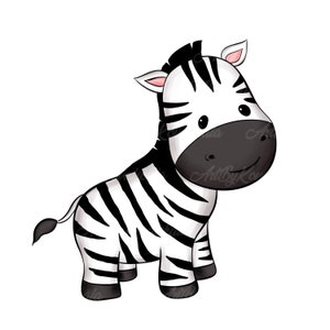 Zebra Clipart, Zebra PNG, Digital Download