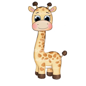 Giraffe Clipart, Giraffe PNG, Digital Download