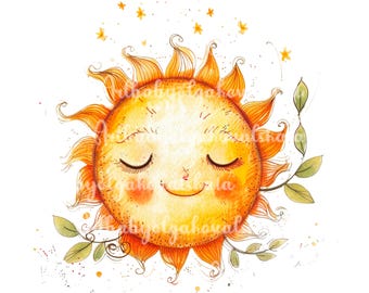 Imágenes prediseñadas del sol, lindo sol PNG, descarga digital