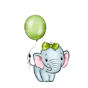 Elephant Clipart, Elephant PNG, Digital Download