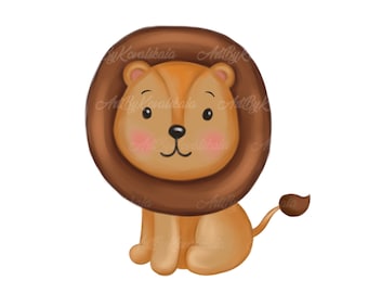 Lion Clipart, Lion PNG, Téléchargement numérique