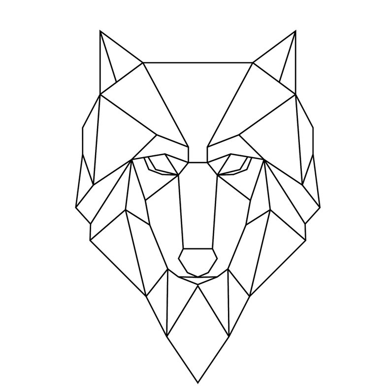 Wolf SVG, JPEG, EPS Outline Wolf, Digital Download - Etsy