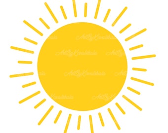 Sun Clipart, Sun PNG, Digital Download