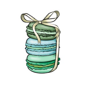 Macarons PNG, Macarons Clip art, French Macaroon Clipart, Digital Download