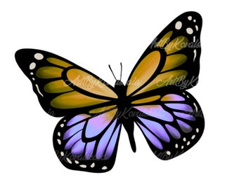 Butterfly Clipart, Butterfly PNG, Digital Download