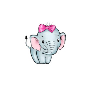 Elephant Clipart, Elephant PNG, Digital Download