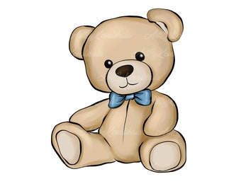 テディベアのクリップアート、かわいいテディベアの PNG、男の子の