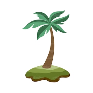 Palm Tree Clipart, Palm Tree PNG, Digital Download