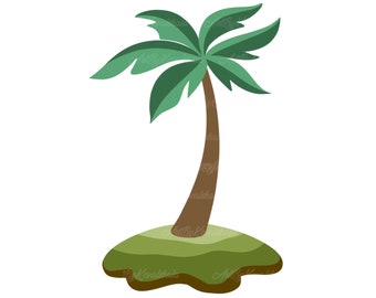 Palm Tree Clipart, Palm Tree PNG, Digital Download