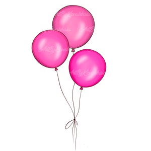 Balloons Clipart, Balloons PNG, Digital Download
