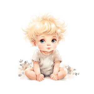 Baby Boy PNG, Cute Boy Clip art, Baby Shower Clipart, Digital Download
