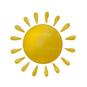 Sun Clipart, Sun PNG, Descarga digital
